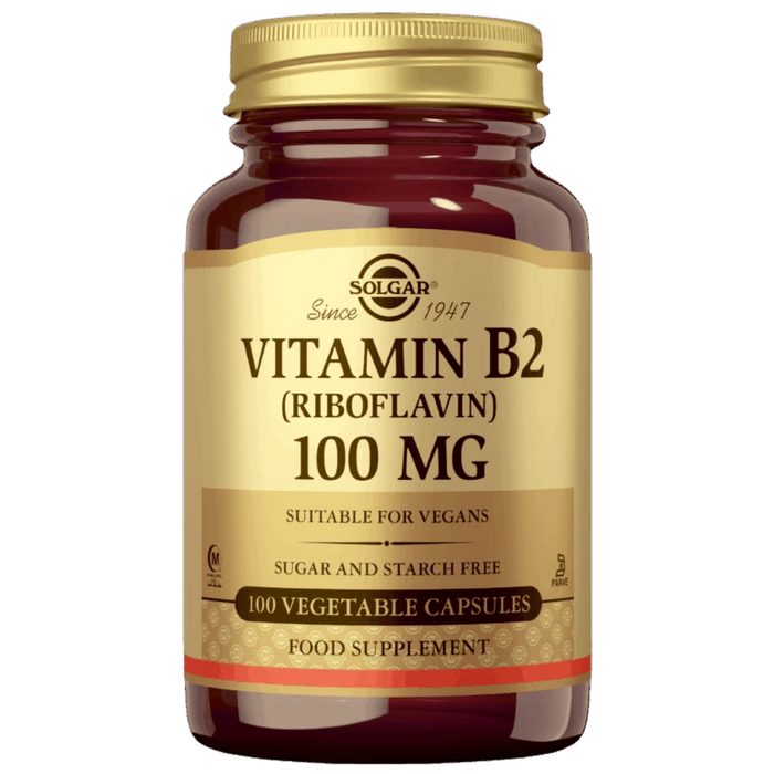 B2-vitamiini 100mg 100 kaps -Solgar