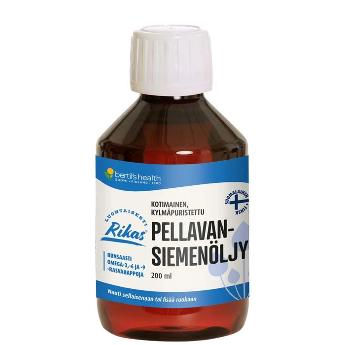 Pellavansiemenöljy 200ml -Bertil`s health