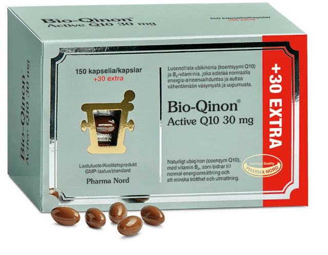 Bio-Qinon Q10 30mg säästöpakkaus 150+30 kaps - Pharma Nord