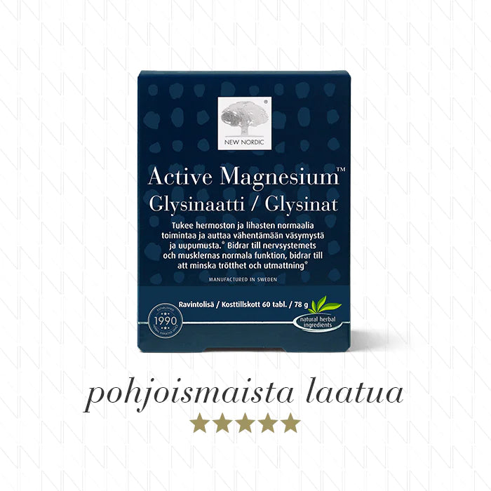 Active Magnesium™ Glysinaatti 60tabl - New Nordic
