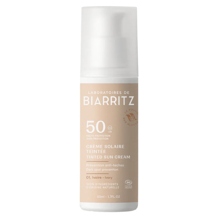 Laboratoires de Biarritz Tinted Sun Cream SPF50 - Sävytetty Aurinkovoide Ivory 50 ml