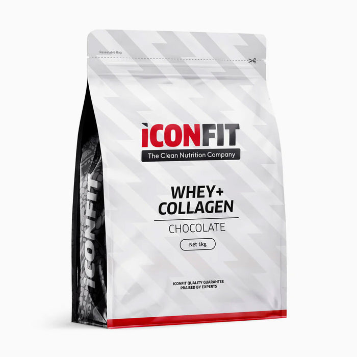 Whey+ Collagen suklaa 1000 g - Iconfit