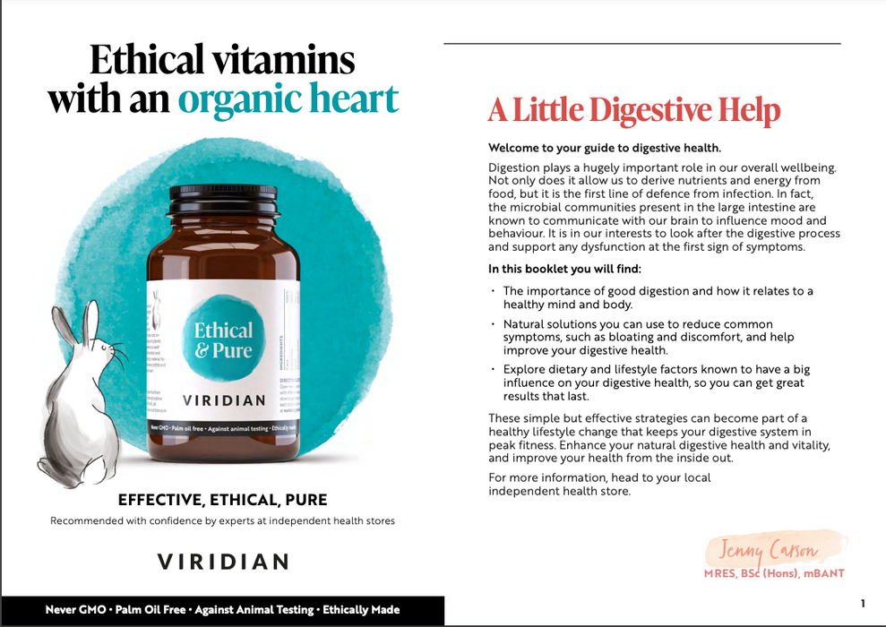Viridian ruoansulatuksen tuki (Digestive Aid) 30 kaps.