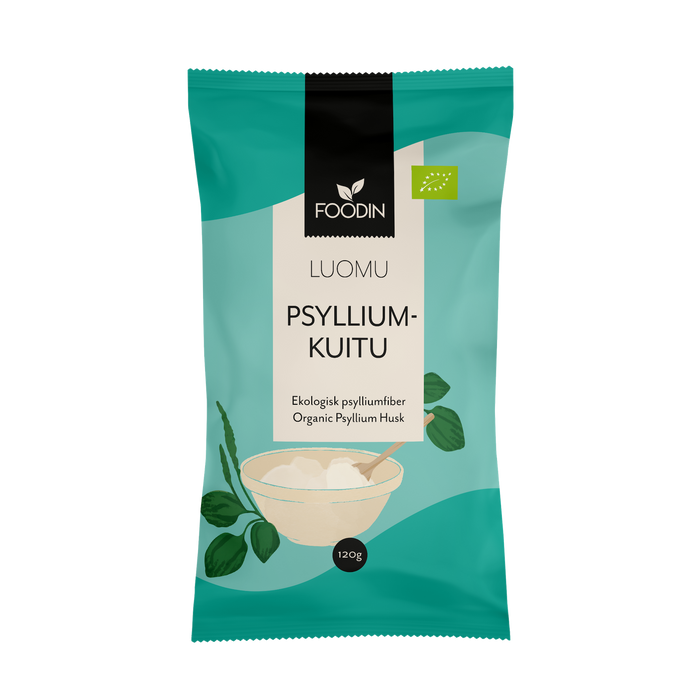 Psylliumkuitu, Luomu 120g -Foodin