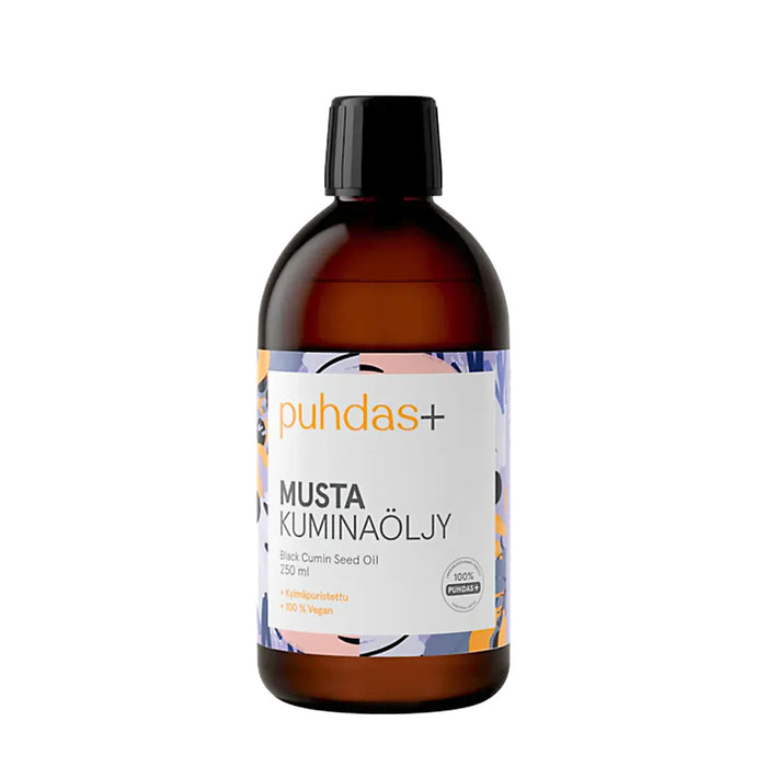 Puhdas+ Mustakuminaöljy 250 ml