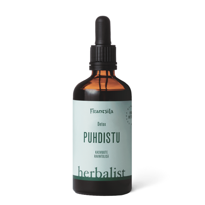 Detox puhdistus kehon sisäiseen puhdistukseen, väsymykseen tai osana paastoja ja puhdistuskuureja. Sopii myös hoitojen ja hierontojen jälkeen tukemaan kehon itsekorjaantumista.