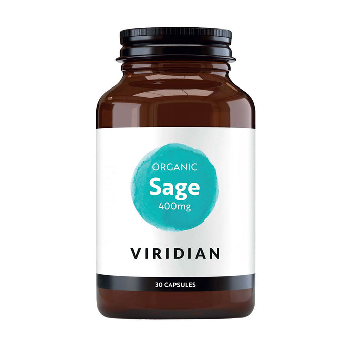 Viridian Luomu Salvia 400 mg 30 kaps