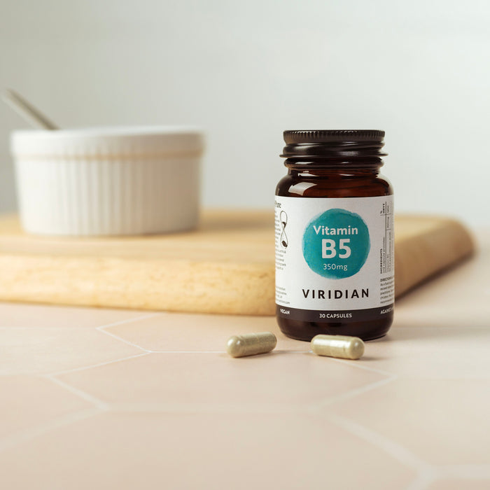 Viridian B5-vitamiini (pantoteenihappo) 350mg 90 kaps | pvm 13.07.26