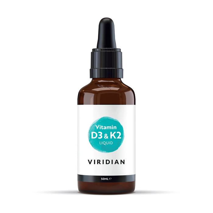 Viridian D- ja K-vitamiinitipat 50 ml (D3 & K2)