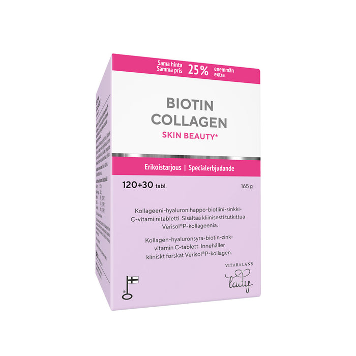 Biotin Collagen Skin Beauty 120+30 tabl - Vitabalans