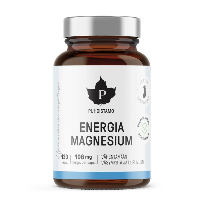 Puhdistamo - Energia  Magnesium 120 kaps