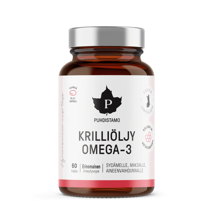 Krilliöljy Omega-3 60 kaps - Puhdistamo