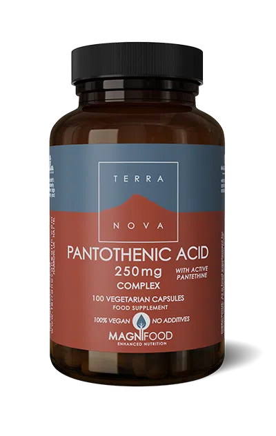 Pantoteenihappo Complex 250 mg (B5- vitamiini) 50 kaps -Terranova