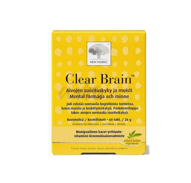 Clear Brain 60 Tbl - New Nordic Misc