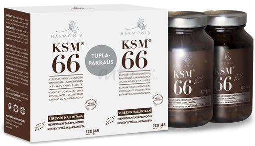 Harmonia Ksm66 Ashwagandhauute Tuplapakkaus 2X 120 Kaps. Misc
